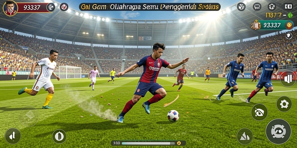 Tampilan gameplay seru dalam game olahraga 93337.