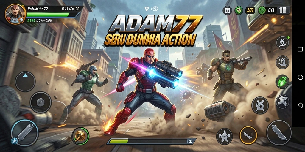 Gameplay seru dan grafik menawan dalam ADAM77.