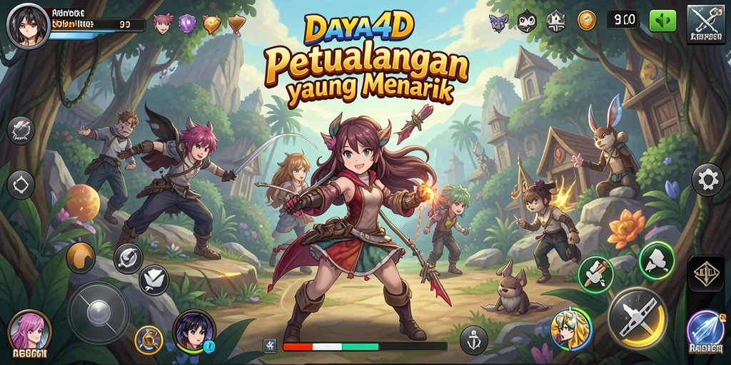 Tampilan gameplay DAYA4D yang penuh aksi dan visual menawan.