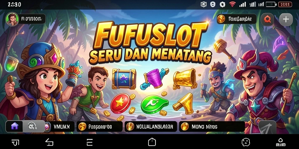 Tampilan gameplay FUFUSLOT menampilkan petualangan seru yang menanti.