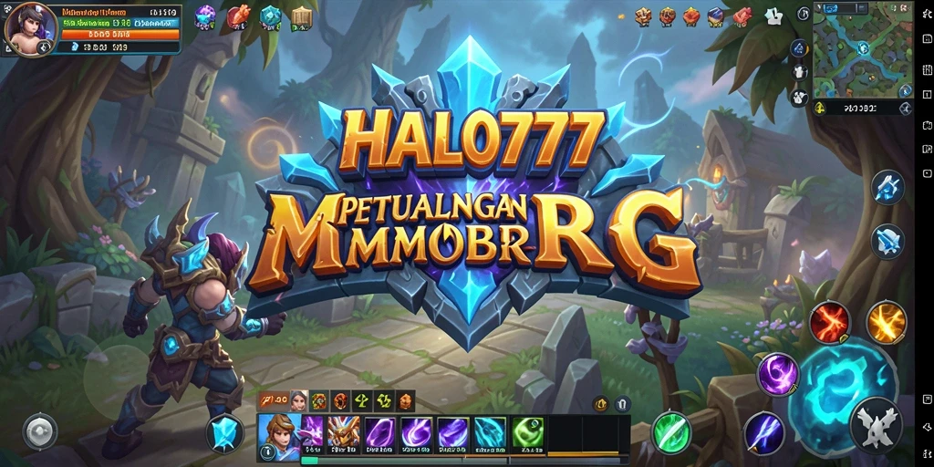 Tangkapan layar dari HALO777 menampilkan pertempuran seru dalam dunia MMORPG.