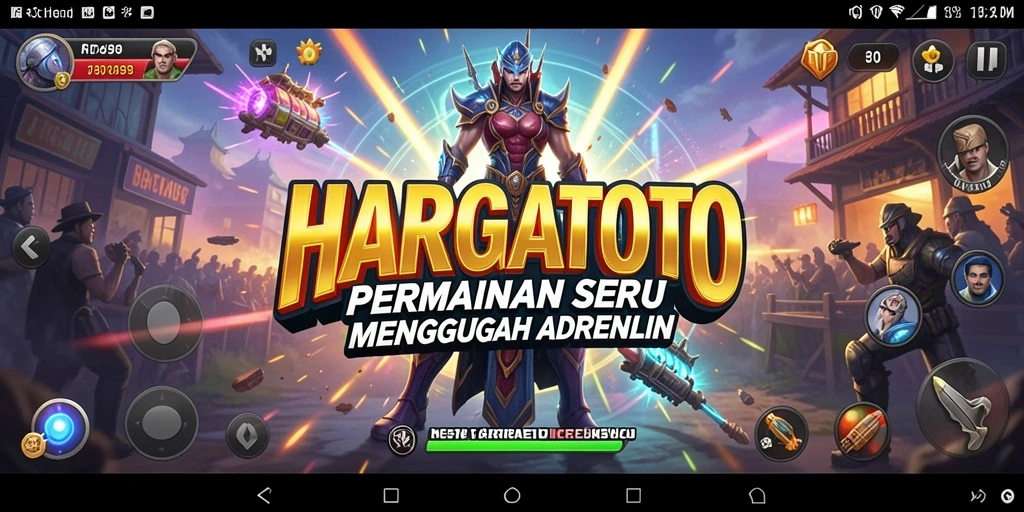 Screenshot HARGATOTO menampilkan aksi gameplay seru dalam permainan arcade.