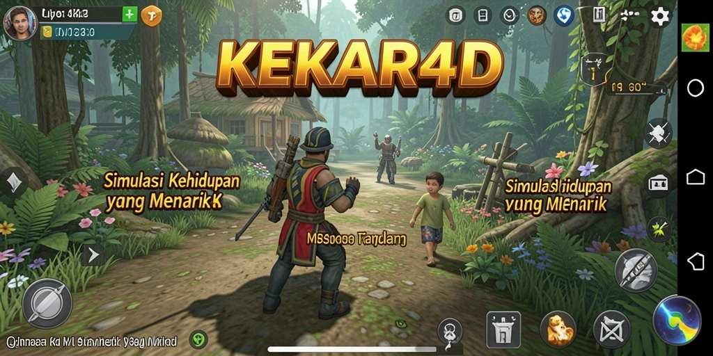 Tampilan menarik dari gameplay KEKAR4D yang penuh interaksi sosial.
