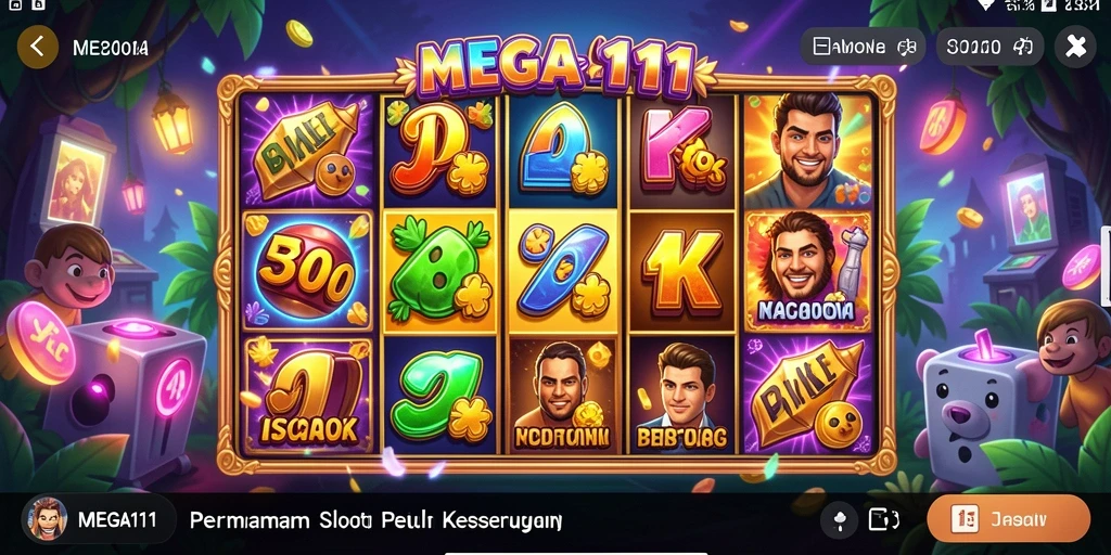 Tampilan gameplay menarik di MEGA111 dengan efek visual memukau.