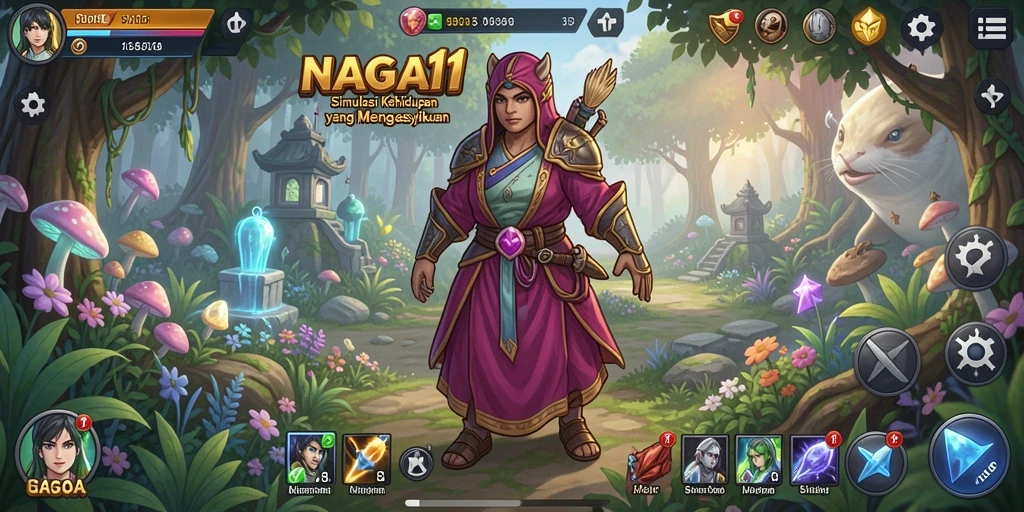 Tampilan gameplay NAGA11 yang seru dan interaktif.