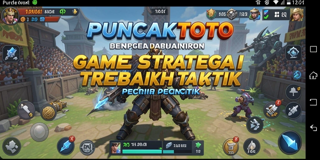 Tampilan gameplay PUNCAKTOTO yang menawan dan strategis.