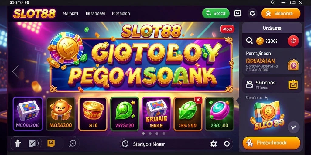 Screenshot utama SLOT88 menampilkan gameplay yang seru dan interaktif.