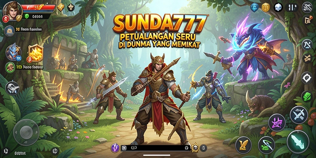Tampilan gameplay menarik SUNDA777 dengan aksi petualangan yang seru.