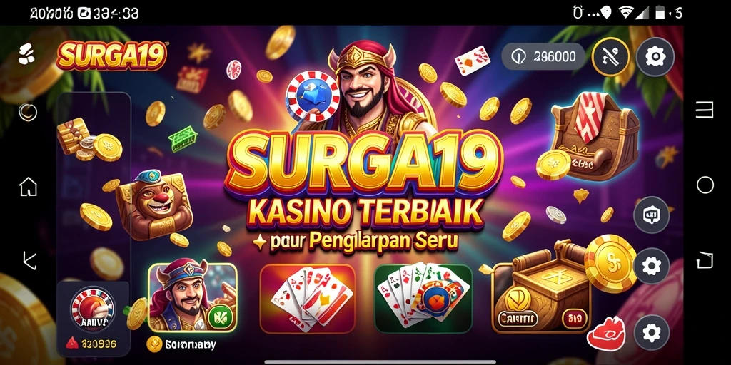 Tangkapan layar SURGA19 menampilkan gameplay seru di Kasino.