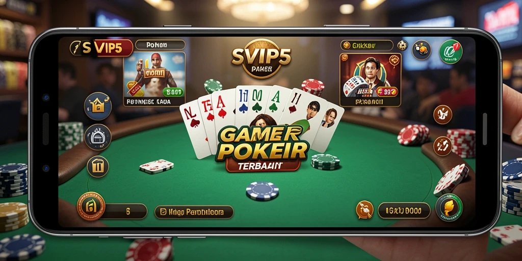 Tampilan gameplay Poker yang menegangkan di SVIP5.