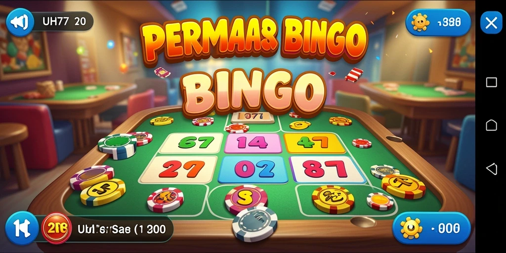 Tampilan gameplay UH77 dengan suasana Bingo yang seru.